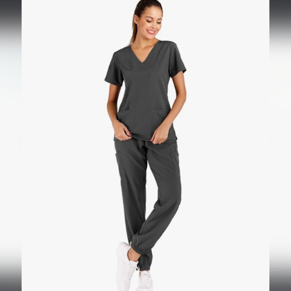 Grey Scrubs Set Small